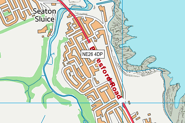 NE26 4DP map - OS VectorMap District (Ordnance Survey)