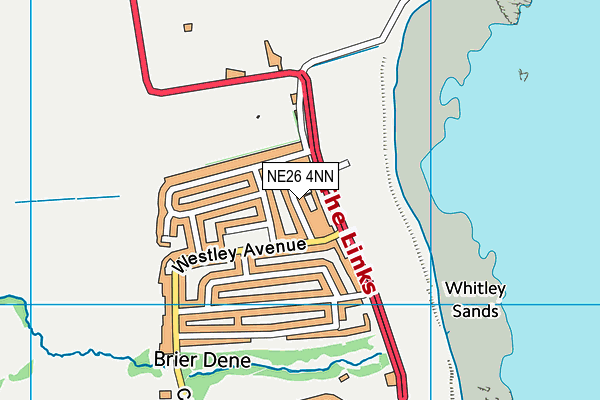 NE26 4NN map - OS VectorMap District (Ordnance Survey)