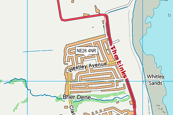 NE26 4NR map - OS VectorMap District (Ordnance Survey)