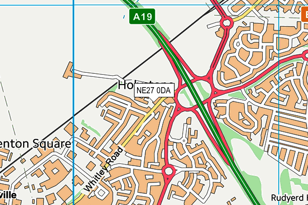 Holystone Primary School map (NE27 0DA) - OS VectorMap District (Ordnance Survey)
