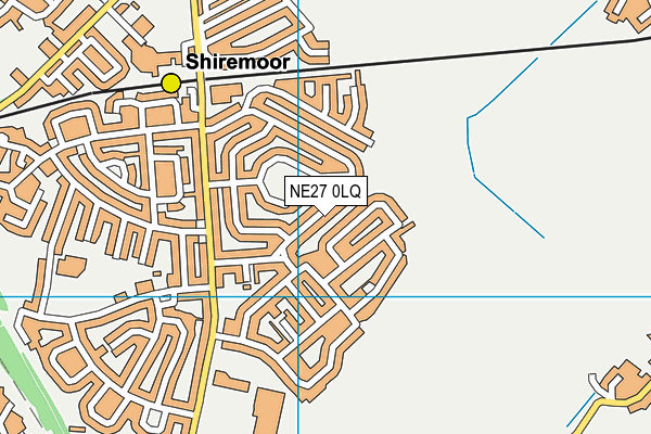 NE27 0LQ map - OS VectorMap District (Ordnance Survey)