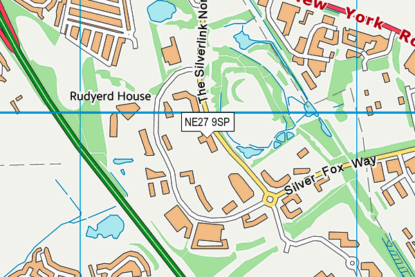 NE27 9SP map - OS VectorMap District (Ordnance Survey)