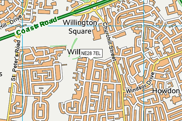 Map of WILLINGTON VILLAS (MANAGEMENT) LIMITED at district scale