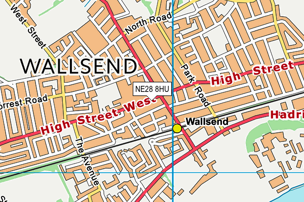 Map of POUND BARGAIN WALLSEND LTD at district scale