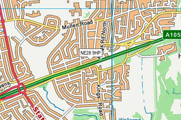 Kicks Leisure - Silverlink Park (Closed) map (NE28 9HP) - OS VectorMap District (Ordnance Survey)