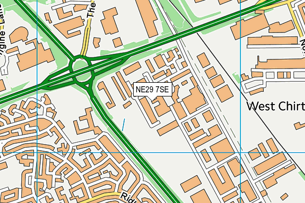NE29 7SE map - OS VectorMap District (Ordnance Survey)