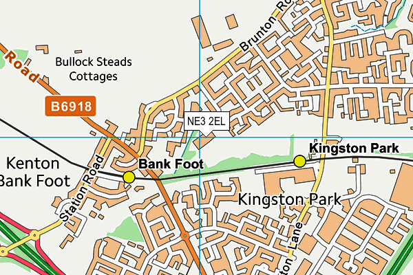 Kingston Park Primary School map (NE3 2EL) - OS VectorMap District (Ordnance Survey)