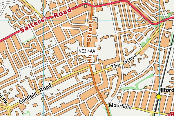 Map of GOSFORTH TAXIS (NEWCASTLE) LIMITED at district scale