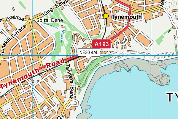 NE30 4AL map - OS VectorMap District (Ordnance Survey)