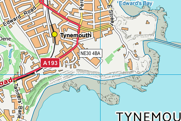 NE30 4BA map - OS VectorMap District (Ordnance Survey)