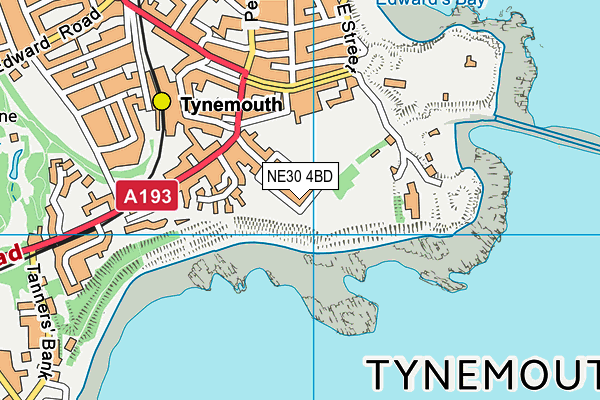 NE30 4BD map - OS VectorMap District (Ordnance Survey)