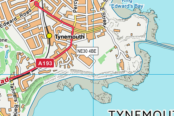 NE30 4BE map - OS VectorMap District (Ordnance Survey)