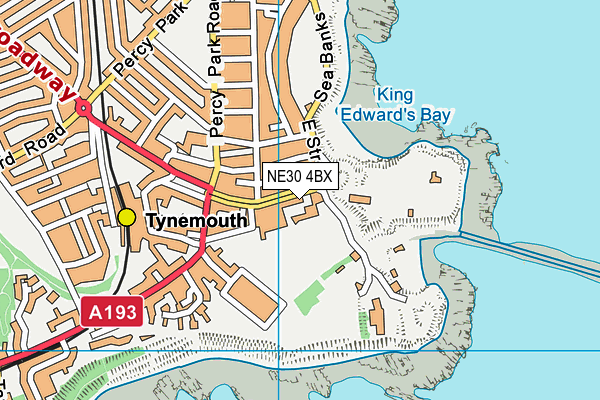 NE30 4BX map - OS VectorMap District (Ordnance Survey)