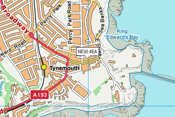 NE30 4EA map - OS VectorMap District (Ordnance Survey)