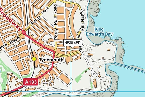 NE30 4ED map - OS VectorMap District (Ordnance Survey)