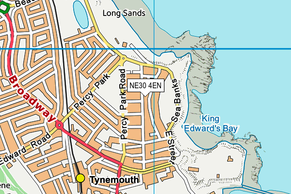 NE30 4EN map - OS VectorMap District (Ordnance Survey)