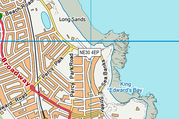 NE30 4EP map - OS VectorMap District (Ordnance Survey)