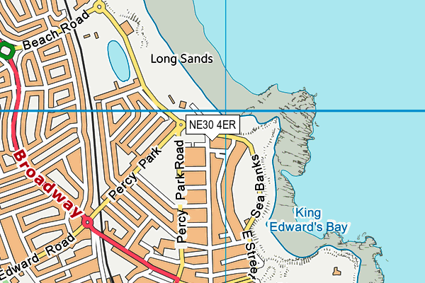 NE30 4ER map - OS VectorMap District (Ordnance Survey)