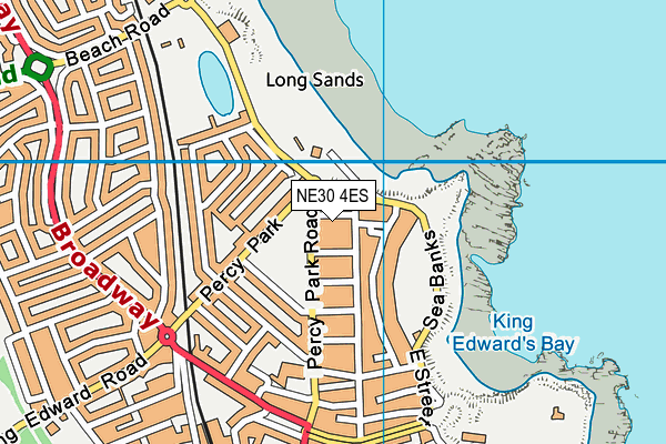 NE30 4ES map - OS VectorMap District (Ordnance Survey)