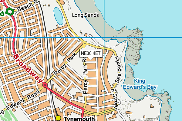 NE30 4ET map - OS VectorMap District (Ordnance Survey)