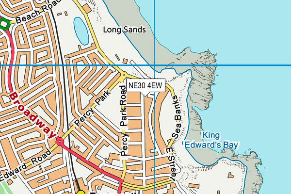 NE30 4EW map - OS VectorMap District (Ordnance Survey)