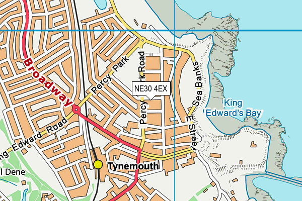 NE30 4EX map - OS VectorMap District (Ordnance Survey)