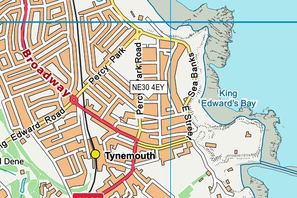 NE30 4EY map - OS VectorMap District (Ordnance Survey)