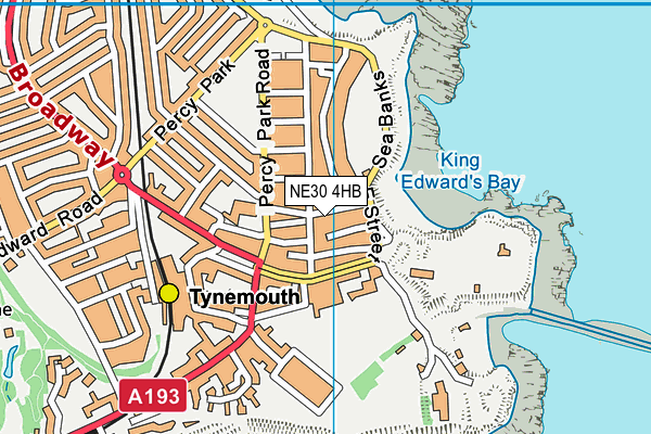 NE30 4HB map - OS VectorMap District (Ordnance Survey)