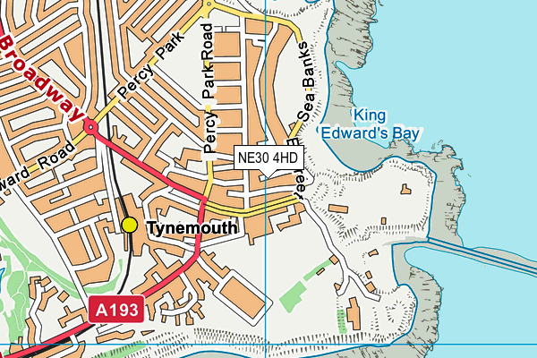 NE30 4HD map - OS VectorMap District (Ordnance Survey)