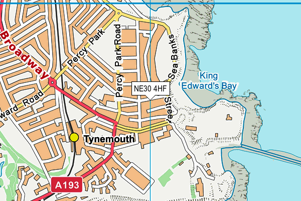 NE30 4HF map - OS VectorMap District (Ordnance Survey)