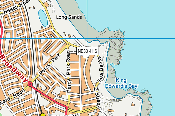 NE30 4HS map - OS VectorMap District (Ordnance Survey)