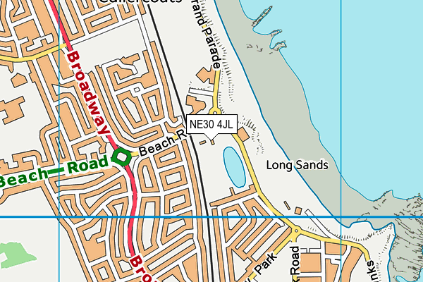 NE30 4JL map - OS VectorMap District (Ordnance Survey)