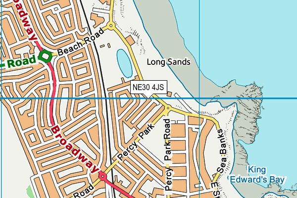 NE30 4JS map - OS VectorMap District (Ordnance Survey)