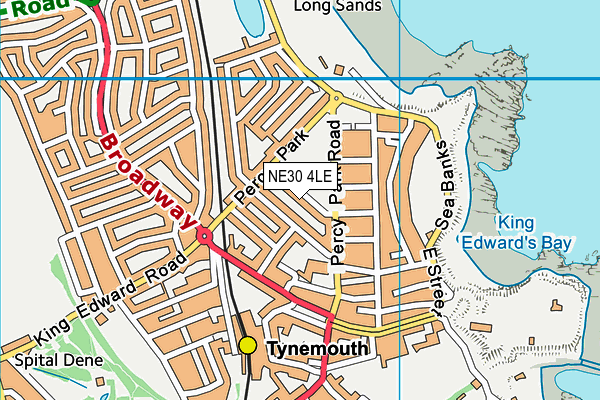 NE30 4LE map - OS VectorMap District (Ordnance Survey)