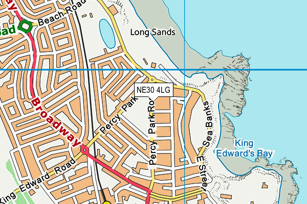 NE30 4LG map - OS VectorMap District (Ordnance Survey)