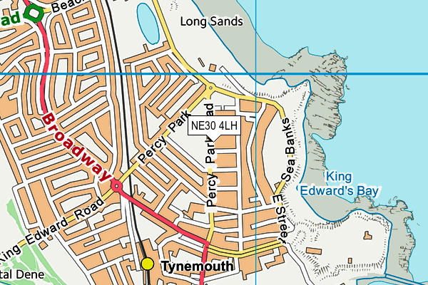 NE30 4LH map - OS VectorMap District (Ordnance Survey)