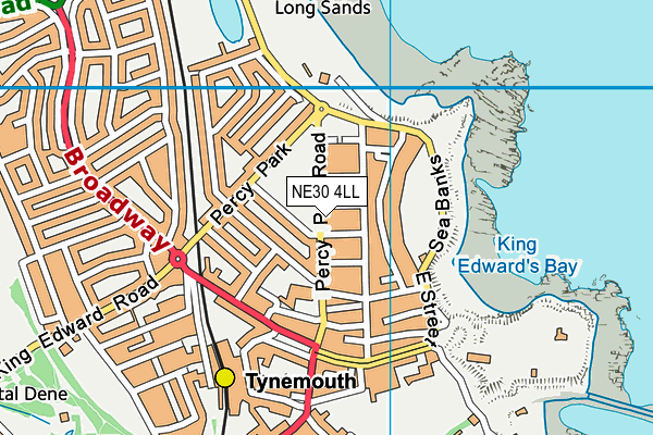 NE30 4LL map - OS VectorMap District (Ordnance Survey)