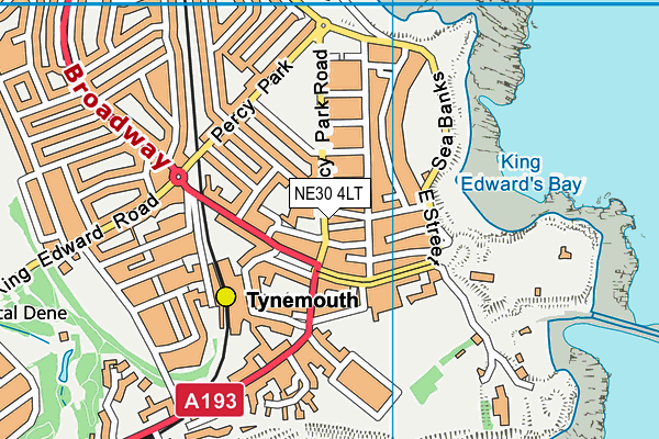 NE30 4LT map - OS VectorMap District (Ordnance Survey)