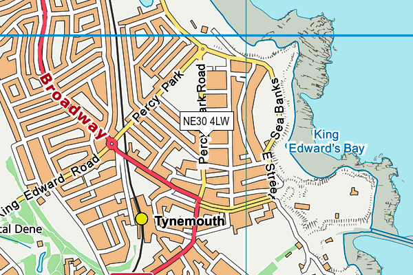 NE30 4LW map - OS VectorMap District (Ordnance Survey)