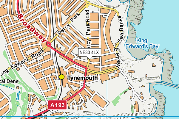 NE30 4LX map - OS VectorMap District (Ordnance Survey)