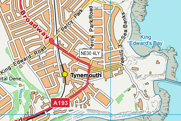 Map of TLM TYNEMOUTH LTD at district scale