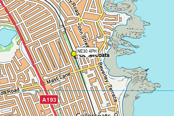 NE30 4PH map - OS VectorMap District (Ordnance Survey)