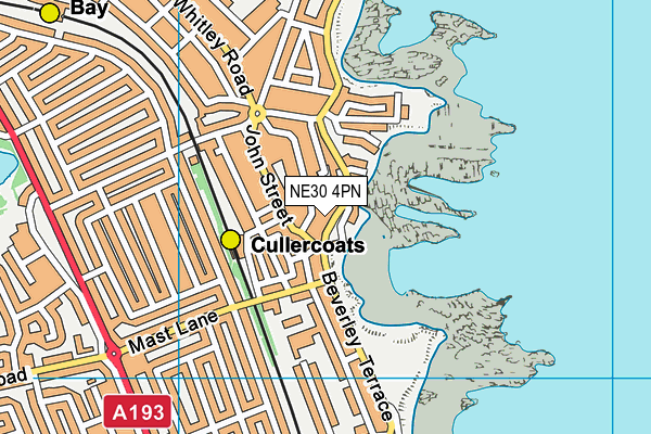 NE30 4PN map - OS VectorMap District (Ordnance Survey)