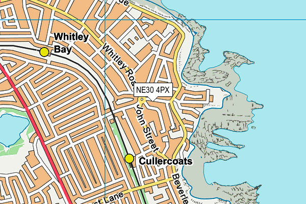 NE30 4PX map - OS VectorMap District (Ordnance Survey)