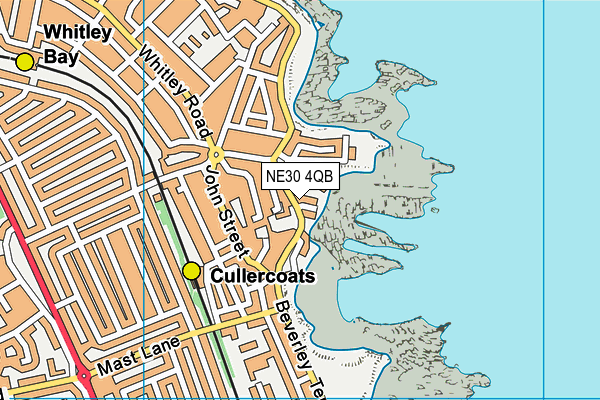 NE30 4QB map - OS VectorMap District (Ordnance Survey)