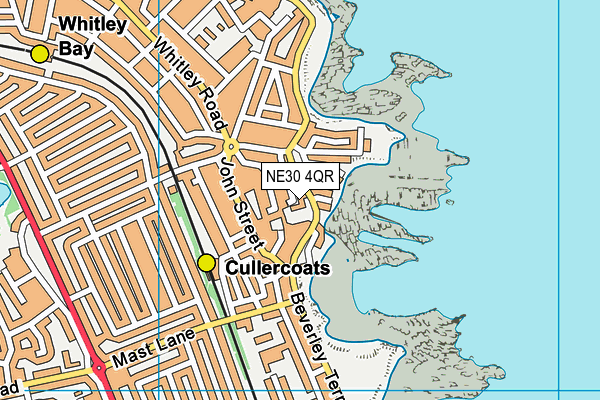 NE30 4QR map - OS VectorMap District (Ordnance Survey)