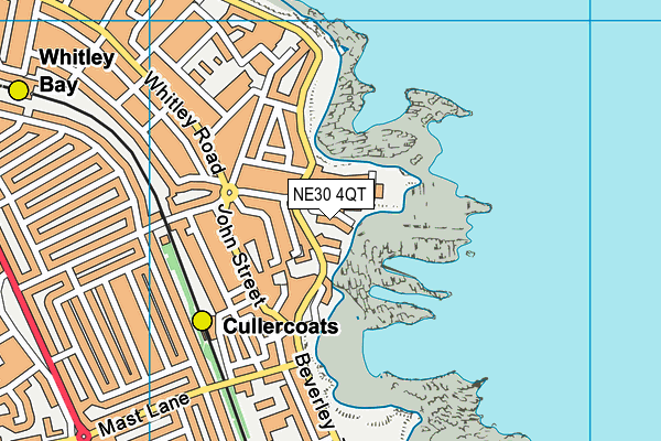 NE30 4QT map - OS VectorMap District (Ordnance Survey)