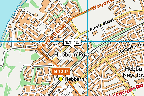 NE31 1BJ map - OS VectorMap District (Ordnance Survey)