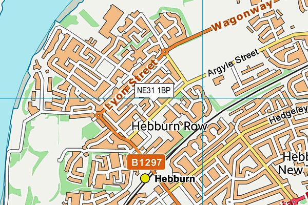 NE31 1BP map - OS VectorMap District (Ordnance Survey)