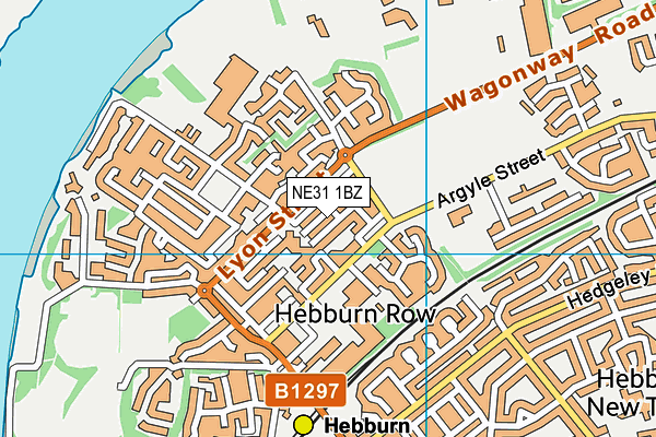 NE31 1BZ map - OS VectorMap District (Ordnance Survey)